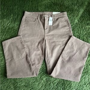 American Eagle Outfitters Taupe Corduroy Trousers Sz 14  NWT
